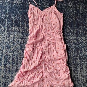 Hollister Pink Floral Dress with Spaghetti Straps